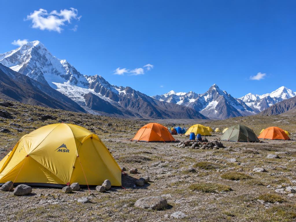 High-altitude base camp